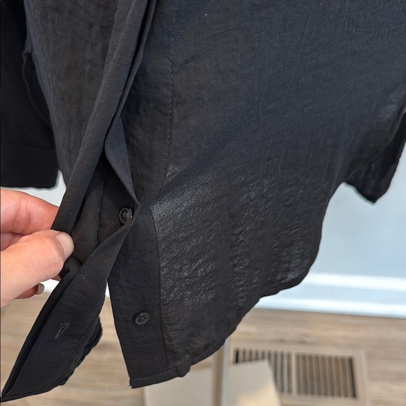 H&M Black Button Down Shirt - Picture 5 of 9